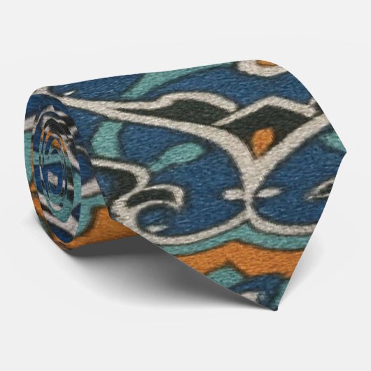 Geometric Persian Pattern Tie – Bold Artistic Neck ネクタイ (ロール)
