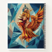 Geometric Phoenix Art Notebook ノートブック (裏面)
