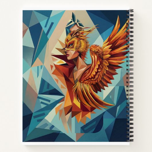 Geometric Phoenix Art Notebook ノートブック (裏面)
