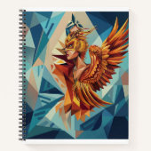 Geometric Phoenix Art Notebook ノートブック (正面)