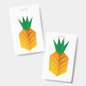 Geometric Pineapple バッジ (正面＆裏面)