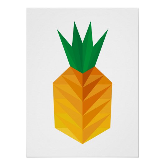Geometric Pineapple ポスター (正面)