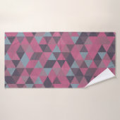 Geometric Pink バスタオル (バスタオル)