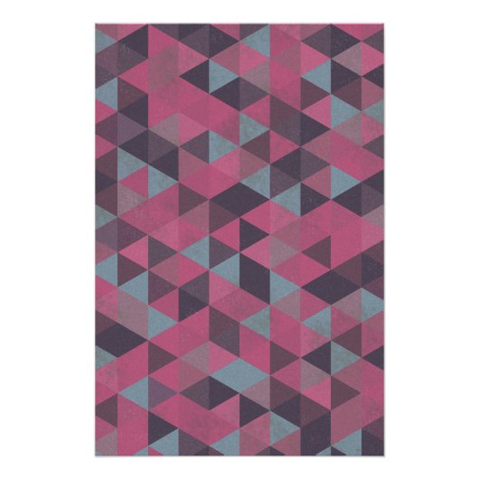 Geometric Pink ポスター (正面)