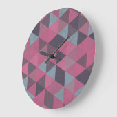 Geometric Pink ラージ壁時計 (傾斜)
