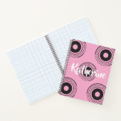Geometric pink aesthetic Spiral Notebook for her ノートブック (内部)
