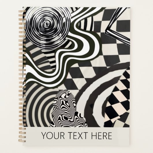 Geometric planner abstract modern simple trendy プランナー手帳 (正面)