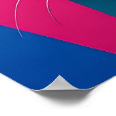 Geometric Pop Art Cat ポスター (角)