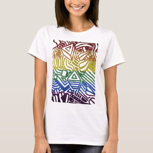 Geometric Print Tシャツ (正面)