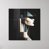 Geometric Profile/ Geometrisches Profil キャンバスプリント (正面)