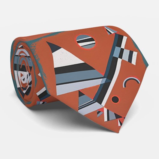 Geometric Pulse – 構造的な動き ネクタイ (ロール)