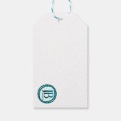 Geometric Purple and Green ギフトタグ (裏面)