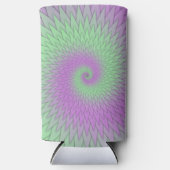 Geometric Purple and Green スリム缶クーラー (正面)