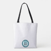 Geometric Purple and Green トートバッグ (裏面)