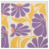 Geometric Purple and Yellow Pattern Fabric ファブリック (見本)