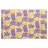 Geometric Purple and Yellow Pattern Fabric ファブリック (ファットクウォーター)