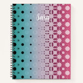 Geometric Radiance: Tech Mandala Patterns ノートブック (正面)