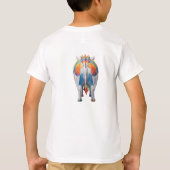 Geometric Rainbow Capercaillie Origamastic Tシャツ (裏面)