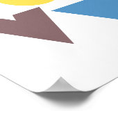 Geometric Retro Alphabet ポスター (角)