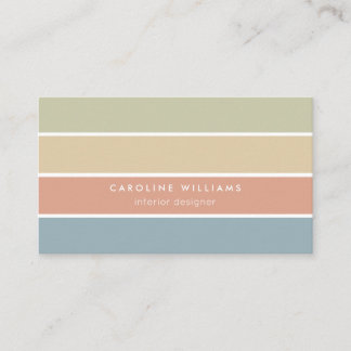 Geometric retro color design modern minimalist 名刺