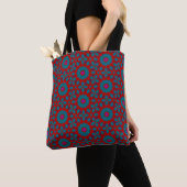 Geometric Rose Circle Pattern Tote トートバッグ (クローズアップ)