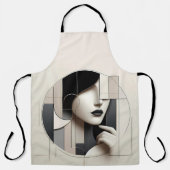 Geometric Sculpted Portrait エプロン (正面)