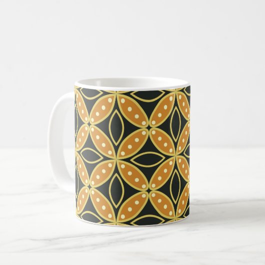 Geometric Seamless pattern background. Batik desig コーヒーマグカップ (正面左)