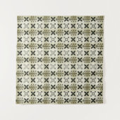 Geometric Seamless pattern background. Batik desig タペストリー (正面(横))