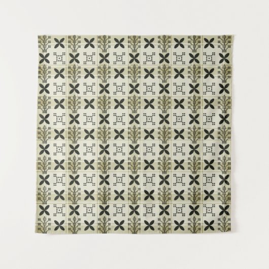 Geometric Seamless pattern background. Batik desig タペストリー (正面)