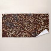 Geometric seamless pattern created in trendy ethni バスタオル (バスタオル)