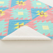 Geometric seamless pattern design, home decor ide シェルパブランケット (3/4)