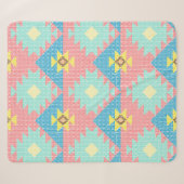 Geometric seamless pattern design, home decor ide シェルパブランケット (正面(横))