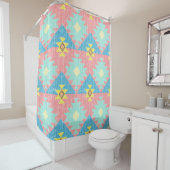 Geometric seamless pattern design, home decor ide シャワーカーテン (インサイチュ)