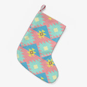 Geometric seamless pattern design,  home decor ide スモールクリスマスストッキング (正面 (吊り時))