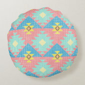 Geometric seamless pattern design, home decor ide ラウンドクッション (裏面)