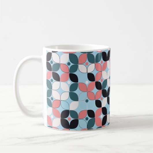 geometric seamless pattern designgeometric,abstrac コーヒーマグカップ (左)
