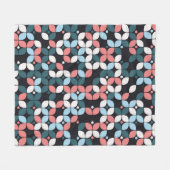 geometric seamless pattern designgeometric,texture フリースブランケット (正面(横))