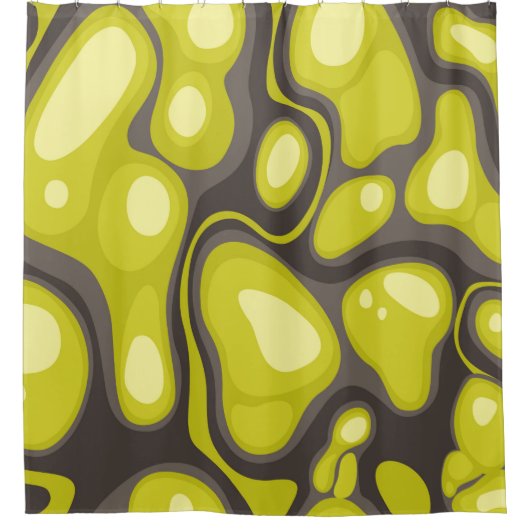 Geometric seamless pattern from spots. Abstract ca シャワーカーテン (正面)