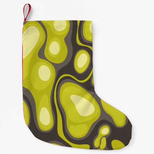 Geometric seamless pattern from spots. Abstract ca スモールクリスマスストッキング (正面)