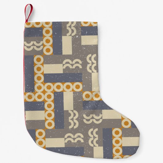 Geometric seamless pattern in retro style . Modern スモールクリスマスストッキング (正面)