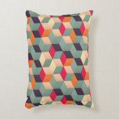 Geometric seamless pattern with colorful squares i アクセントクッション (正面(垂直))