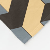 geometric seamless tile with complex rotating cubi フリースブランケット (角)