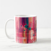 Geometric Shapes and Vibrant Colors Wall Art Print コーヒーマグカップ (左)
