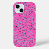 Geometric shapes in chalk on white  Case-Mate iPhoneケース (裏面)
