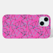 Geometric shapes in chalk on white  Case-Mate iPhoneケース (裏面 (横))