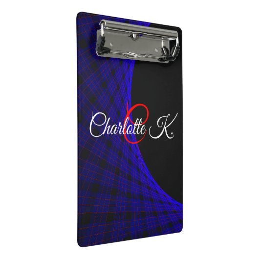 Geometric Space Carpet Mini Clipboard ミニクリップボード (アングル)