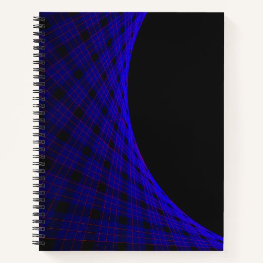 Geometric Space Carpet Spiral Notebook ノートブック (正面)