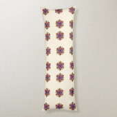 Geometric Spooky Floral ボディピロー (裏面 (縦))