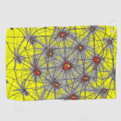 Geometric Star Grid – Premium Golf Towel ゴルフタオル (横)