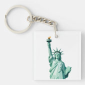 Geometric Statue of Liberty Keychain キーホルダー (正面)